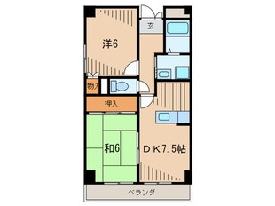 ベルメゾン武庫川の物件間取画像